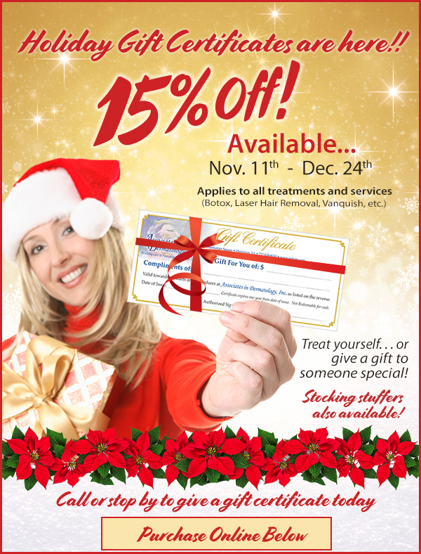 Purchase Holiday Gift Certificates